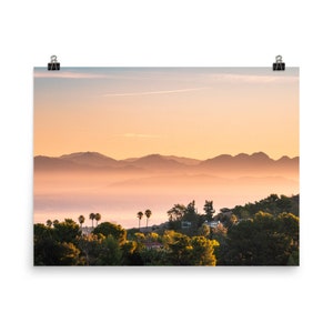 Los Angeles Valley Morning fog Print