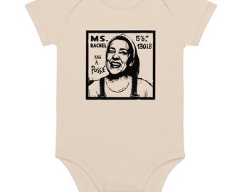 Ms. Rachel has a Posse! Urban art baby bodysuit -  organic cotton