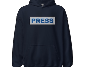 Embroidered PRESS - Proceeds donated - Palestine Journalist Solidarity Hoodie