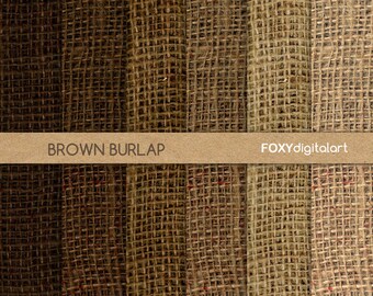 Burlap digital paper: “BURLAP PAPER” digital burlap texture, burlap textured digital paper pack, rustic scrapbooking, instant download- DP10