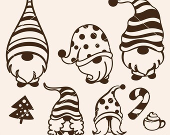 Gnome svg, christmas gnome svg cut file, gnome svg bundle, garden gnome, merry christmas gnome, gnome cut file, cute gnome svg