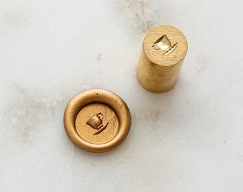 Mini tête de cire pour tasse à thé, tampon de cire 9 mm, l'heure du thé
