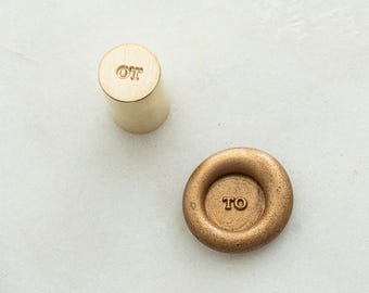 Pour mini-tête de cire (à associer avec « à partir de »), étiquette cadeau, tampon de 9 mm, emballage cadeau pour les fêtes