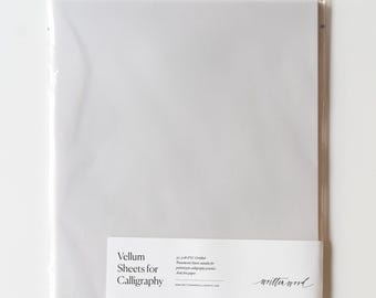 Feuilles vélin translucides, papier calque pour la calligraphie