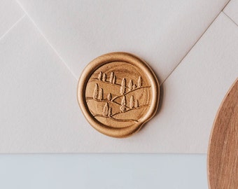 Tuscany Wax Seal, Personalized Wax Seal Stamps, Wedding Invitation Wax Seal Stamps, Card Invitation Stamps, Luxury Invitations