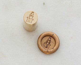 Mini tête de cachet de cire casse-noisette, tampon Toy Soldier 9 mm, cachet de cire des Fêtes, cannes de bonbon de Noël