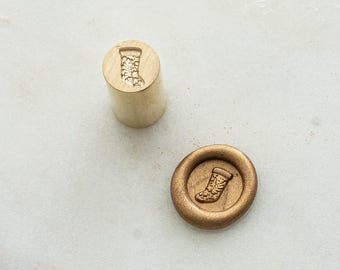 Mini cachet de cire pour bas de Noël, tampon tricoté 9 mm, cachet de cire des fêtes, hiver, objets de décoration