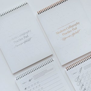 Lowercase + Uppercase Practice Pad Bundle, Modern Calligraphy Practice Sheets, Cursive Writing Practice, Cursive Hand Lettering Practice