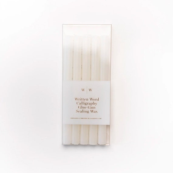 Vellum Glue Gun Sealing Wax (Box of 5 Sticks), Sealing Wax Sticks, Antique Sealing Wax Sticks, Wedding Invitation Sealing Wax, Wax Melts