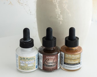 Echantillonneur d'encre de calligraphie, encre pour stylo plume, encre de calligraphie moderne, lot de débutants pour la calligraphie, cadeau pour les amateurs de calligraphie