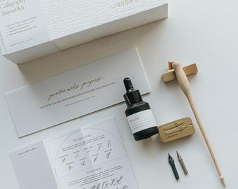 Mini Calligraphy Starter Kit, Beginners Calligraphy Bundle, Modern Calligraphy Starter Set, Calligraphy Lover Gift, Artist Gift