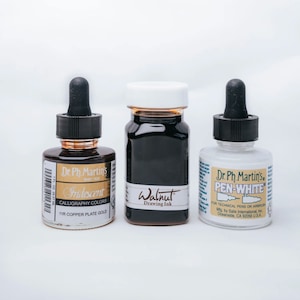 Calligraphy Ink Sampler, Dip Pen Ink, Modern Calligraphy Ink, Beginners Bundle for Calligraphy, Calligraphy Lovers Gift