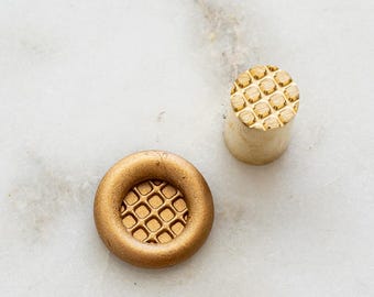 Mini tête à cacheter en cire pour gaufre belge, Tampon à cacheter pour les gourmets de 9 mm