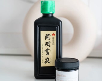 Moon Palace Ink 6oz / 180 ml, Calligraphy Ink, Inkwell Bottle, Parallel Pen Ink, Sumi Ink, Black Calligraphy Ink, Modern Calligraphy Ink Set