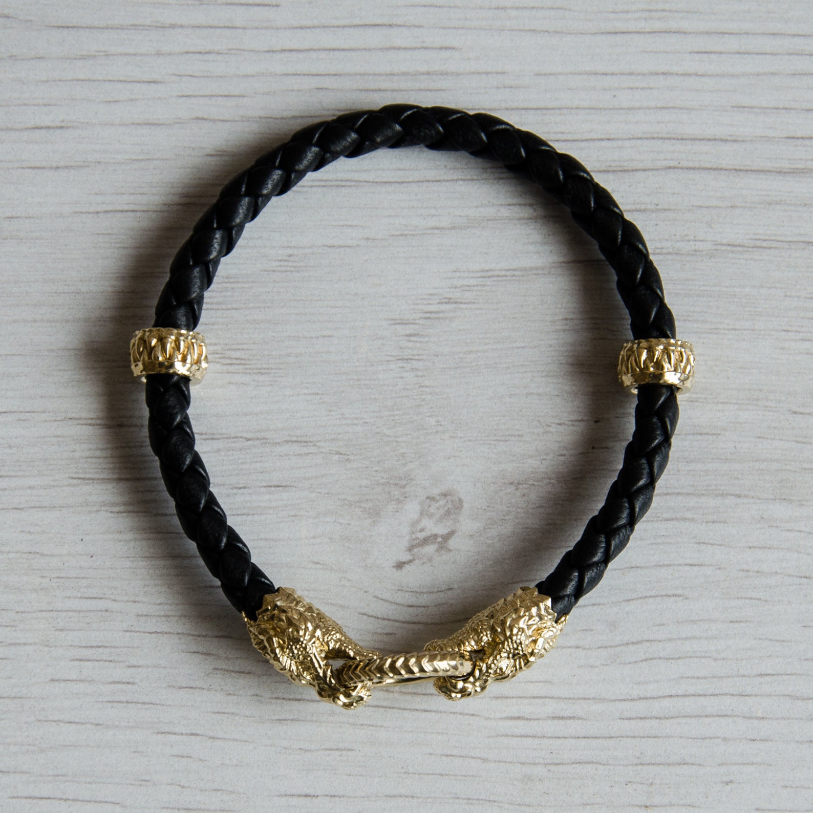 14k Gold dragon bracelet for men Mens golden jewelry Gold Man Etsy