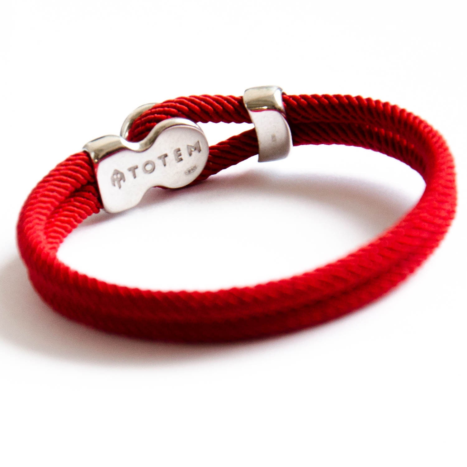 Red Cotton Bracelet Women Silver Bracelet Cotton Bracelet Etsy