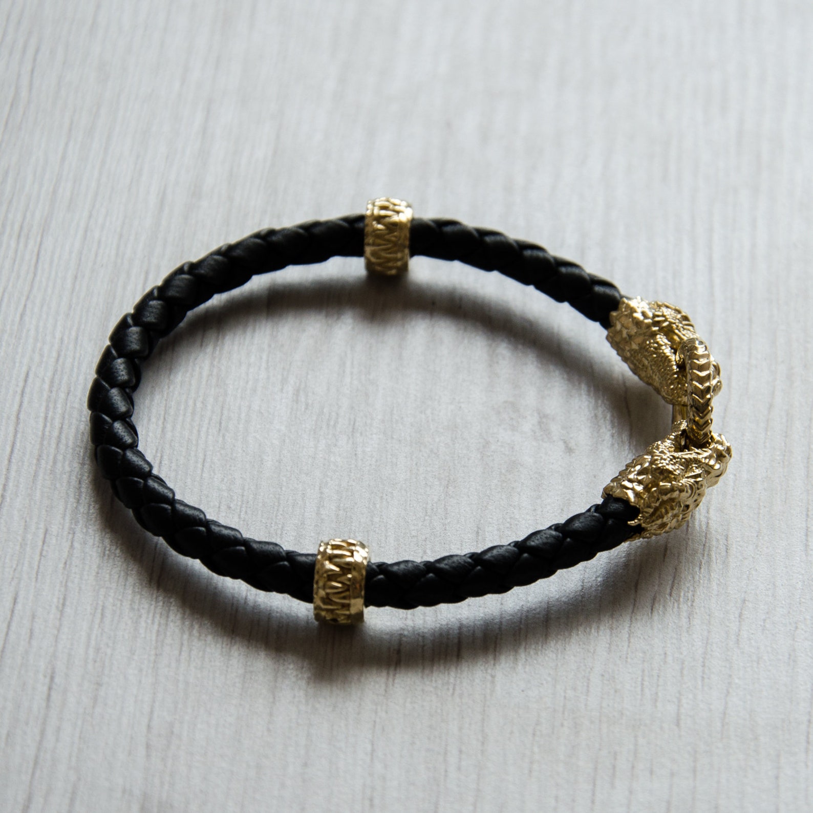 14k Gold dragon bracelet for men Mens golden jewelry Gold Man Etsy