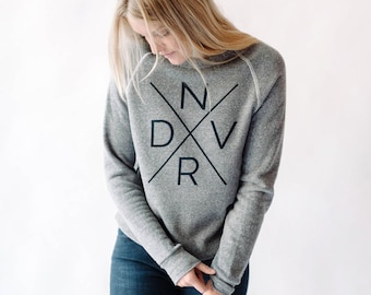Women's Denver Sweatshirt. Denver Shirt. DNVR Shirt. Fleece Denver Pullover. Denver Souvenir. Denver Sports. Local Love.