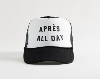 Après All Day Foam Trucker Hat. Gift For Ski Mom. Après Ski Hat. Ski Trucker Hat. Ski Lover Gift. Ski Bum Hat.