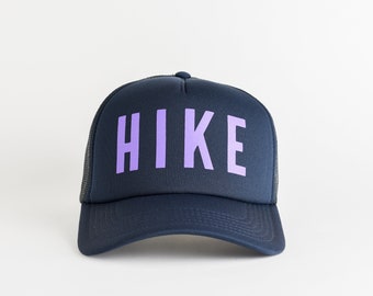 Hike Foam Trucker Hat with Recycled Plastic Mesh Back. Gift for Hiker. Mother's Day Gift. Hiking Hat. Mesh Back Hiker Cap. Hat for Hiking.