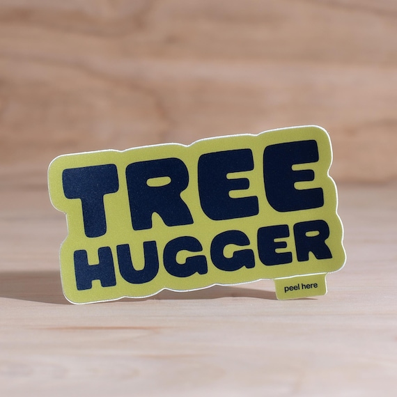 Tree Hugger Vinyl Sticker | Environmentalist Gift