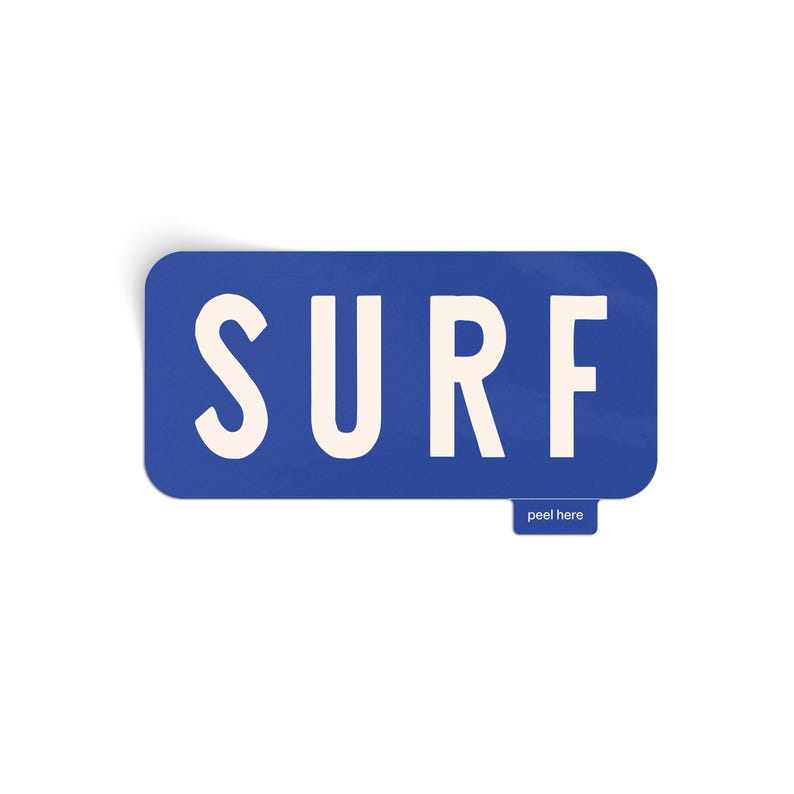 Surf Kansas Sticker Surf Vinyl Sticker | Waterproof Beach Decal - Etsy