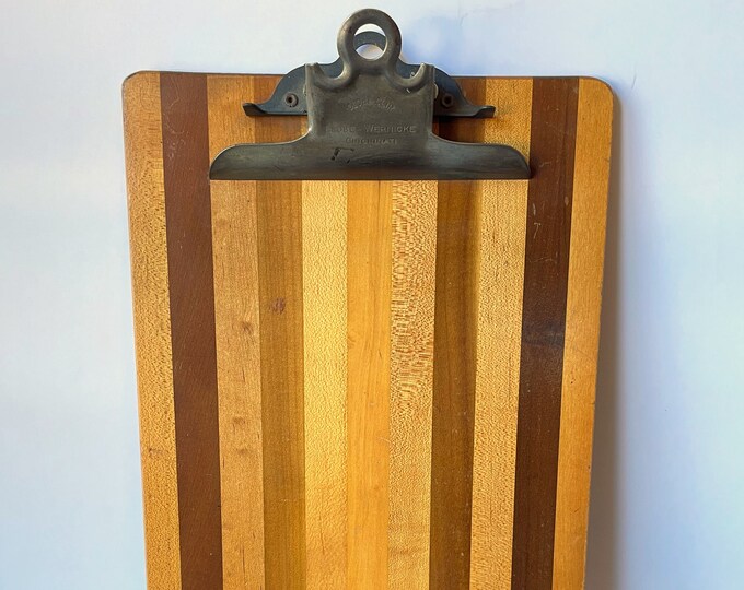 Vintage Globe Wernicke Legal Size Wooden Clipboard Etsy