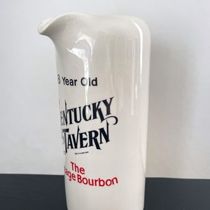 Vintage Kentucky Tavern Bourbon Ceramic Pitcher