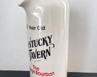 Jarra de cerámica vintage de bourbon Kentucky Tavern