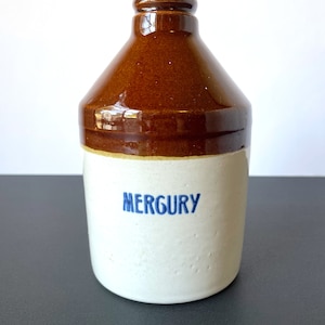 Vintage Stoneware Mercury Bottle