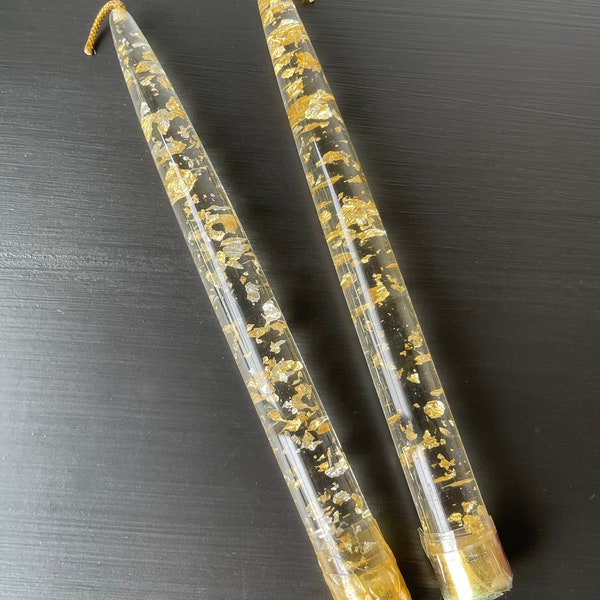 Lucite Taper Candles Etsy