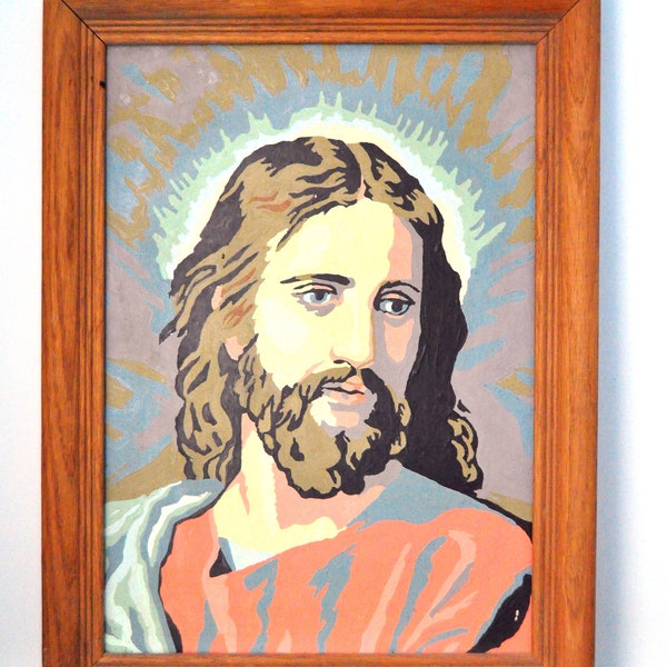Jesus Paint by Number Etsy