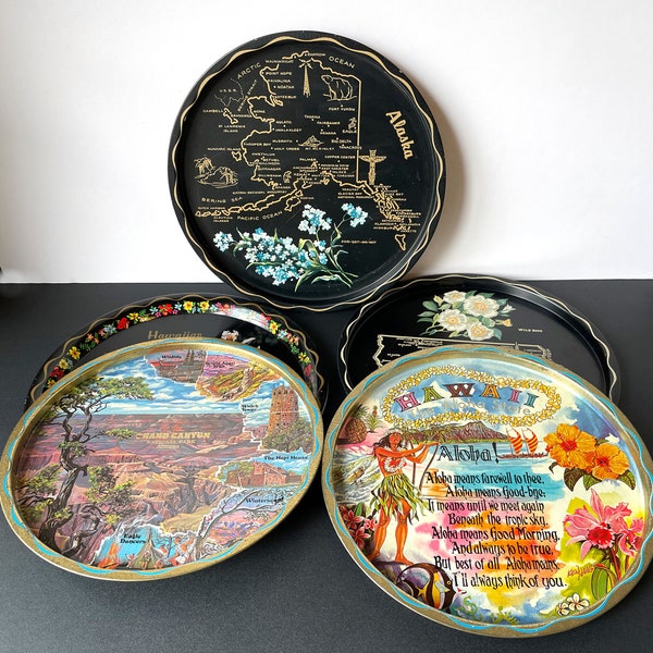 Metal Decorative Trays Etsy