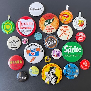 Vintage Pinbacks; Choose Your Pin