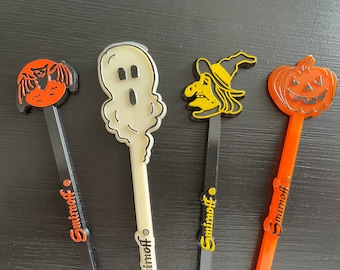 Vintage Smirnoff Halloween Swizzle Sticks