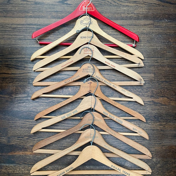 Vintage Wood Suit Hangers