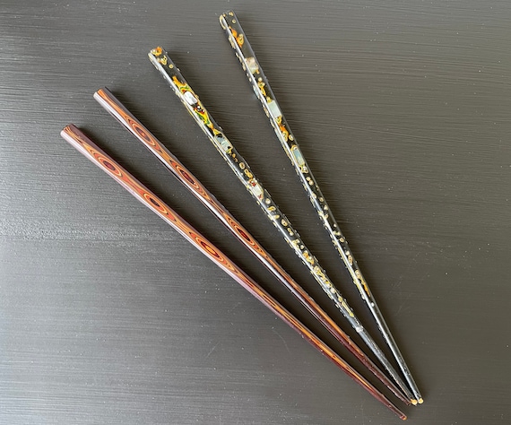 Vintage Japanese Wakasa Lacquered Chopsticks Etsy