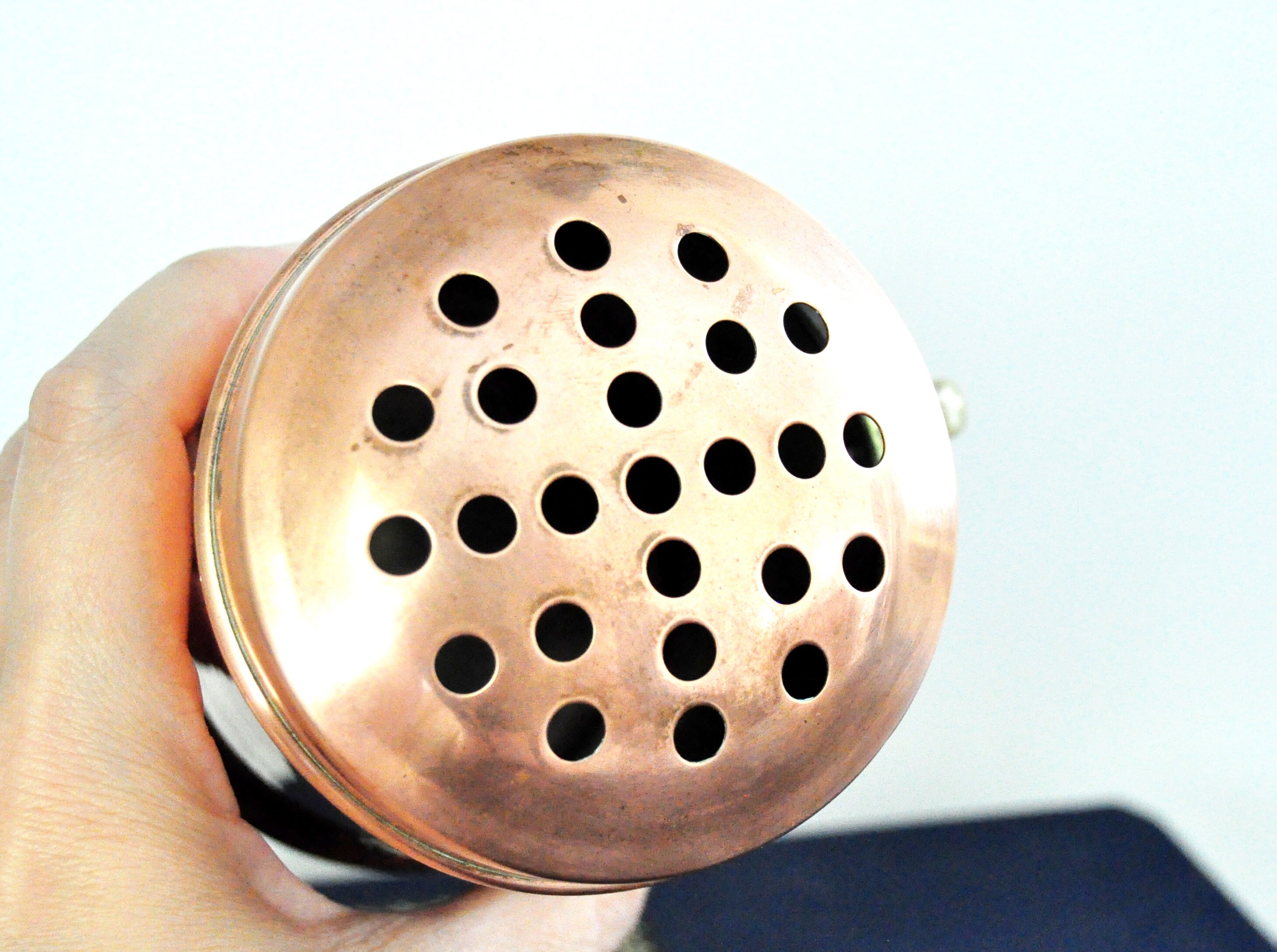 Vintage Copper and Brass Parmesan Cheese Shaker Etsy
