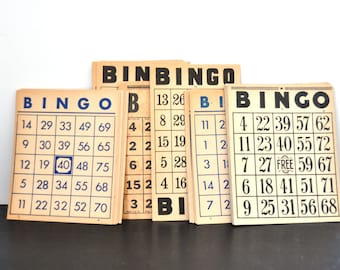 Vintage Bingo Cards