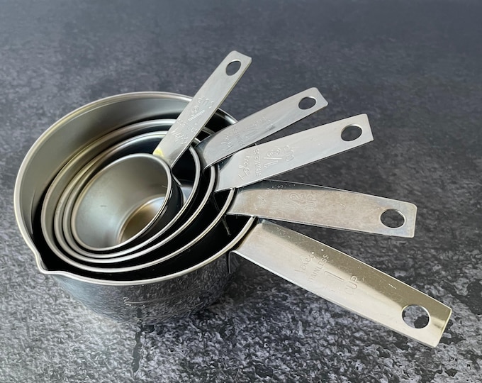 Vintage Foley Stainless Steel Measuring Cups - Etsy
