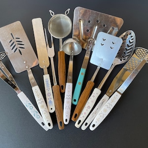 Vintage Kitchen Utensils, Choice of Type and Color