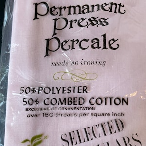 Vintage Pepperell King Size Pink Pillowcases