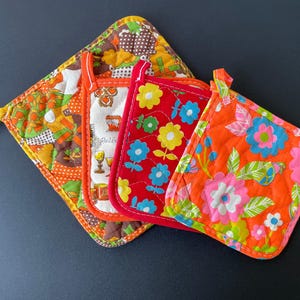 Vintage Cloth Advertising Pot Holders