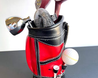 Vintage Golf Club Barware Set