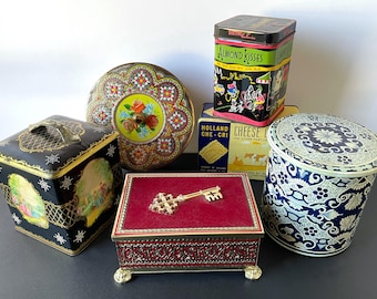 Vintage Decorative Biscuit Tins