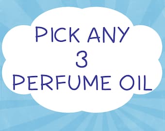 Pick any 3 Perfume Oil ~ Gift Set ~ Roll On Oil ~ Vegan Perfume ~ Roll on Perfume ~ Fragrance Oil
