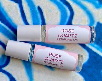 Rose Quartz Perfume Oil ~ Roll On Oil ~ Vegan Perfume ~ Roll On Perfume ~ Fragrance Oil