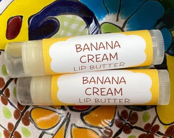 Banana Cream Lip Butter ~ Lip Balm ~ Lip Moisturizer ~ Lip Gloss ~ Shea Butter Balm ~ Lip Care
