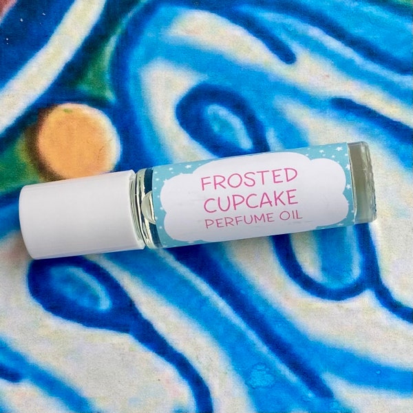Frosted Cupcake Perfume Oil ~ Roll On Oil ~ Vegan Perfume ~ Roll on Perfume ~ Fragrance Oil