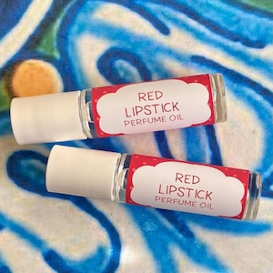 Red Lipstick Perfume Oil ~ Roll On Oil ~ Vegan Perfume ~ Roll On Perfume ~ Fragrance Oil